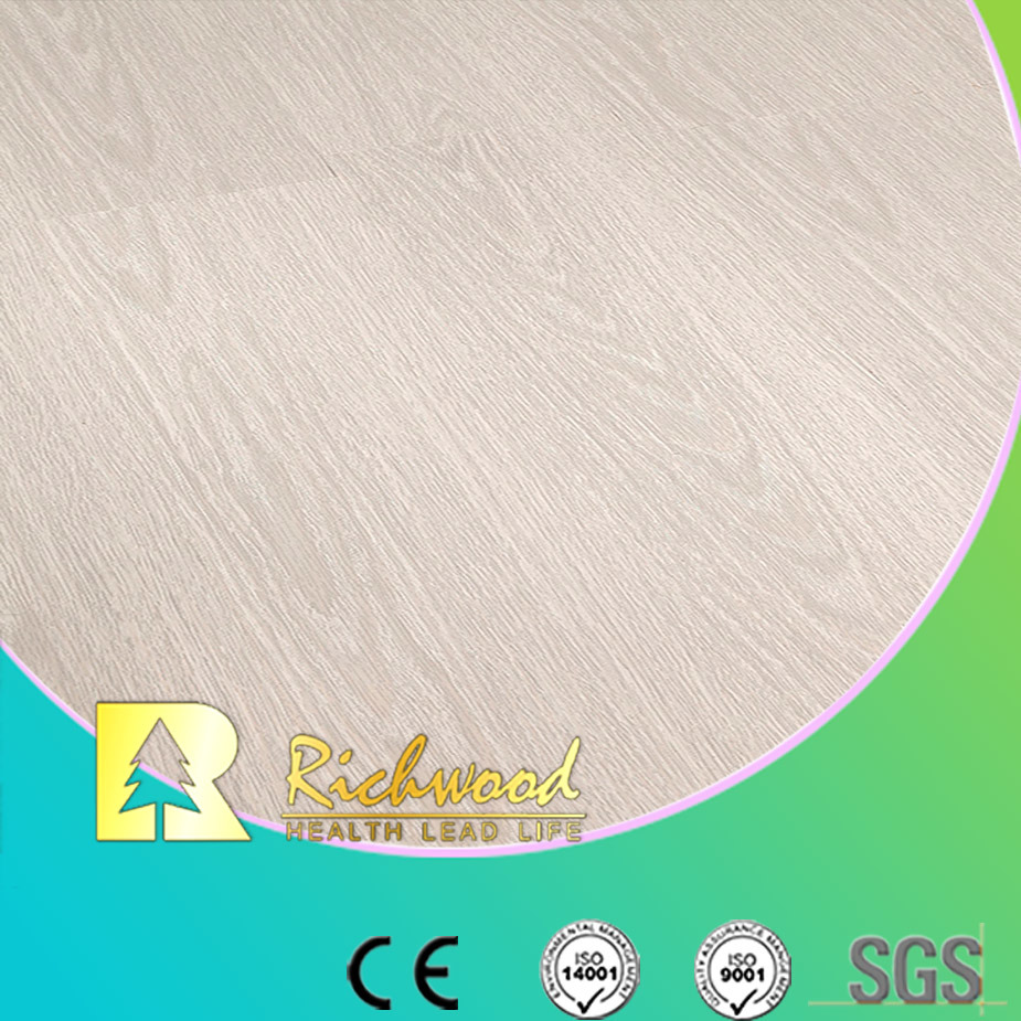 Household 12.3mm E1 HDF Embossed V-Grooved Water Resistant Laminate Floor