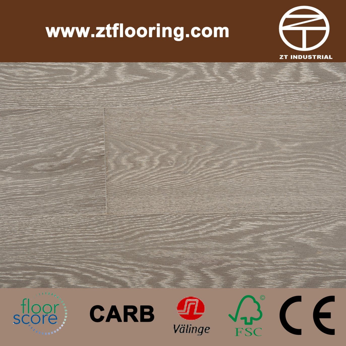 EU Oak Engineered Brushed Wood Flooring Floor Score Standard EU Standard