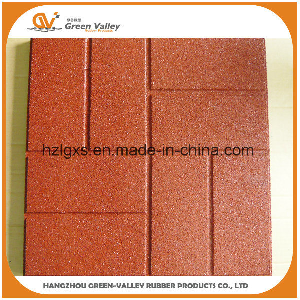 400X400mm Brick Rubber Floor Tiles for Garden