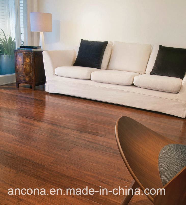Anconalife Brand Easy Lock Carbonized Vertical Bamboo Flooring Indonesia