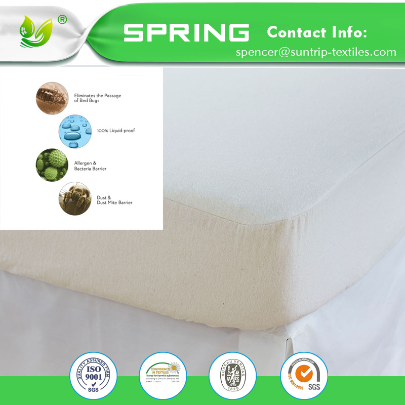 Bamboo Terry Towelling Underlay Reversible Waterproof Mattress Protector Cover All Size 10 Year Warranty
