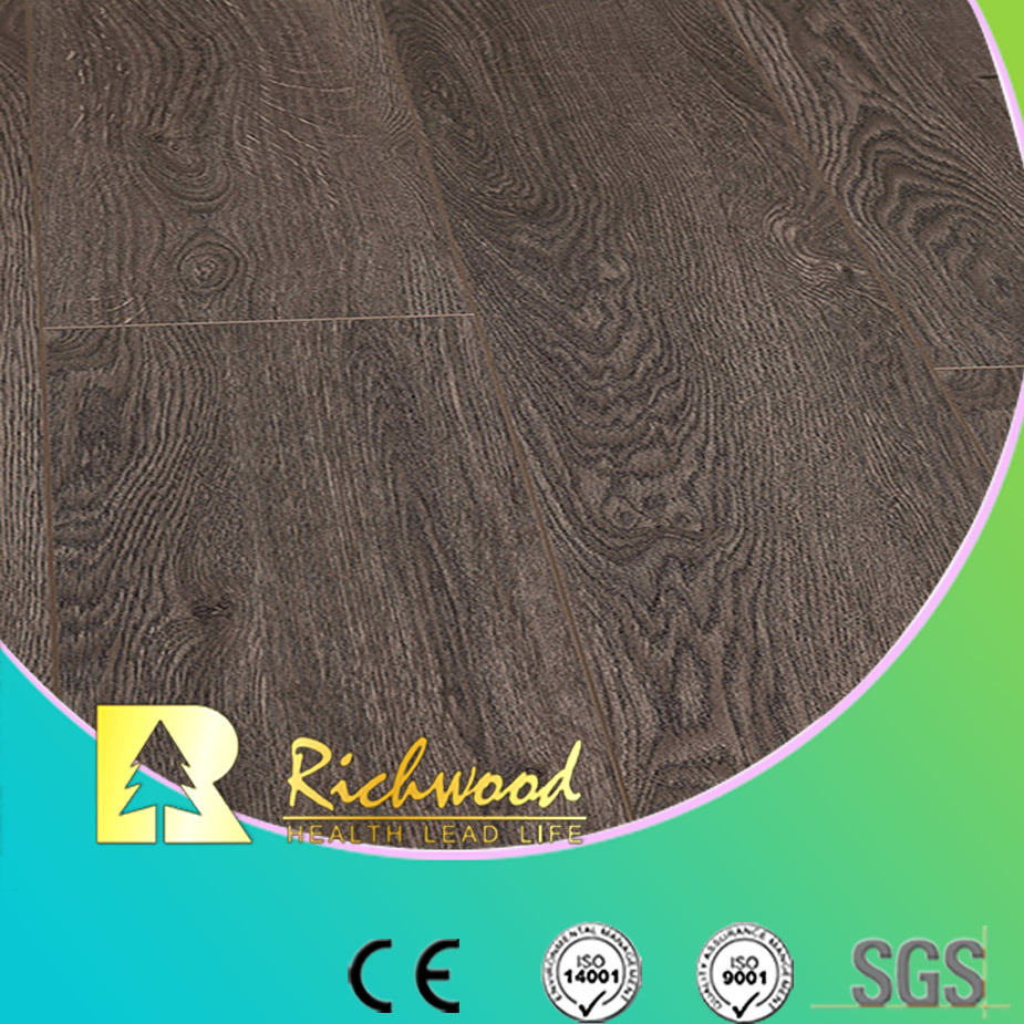 12.3mm E1 HDF Embossed Oak V-Grooved Waterproof Laminate Flooring