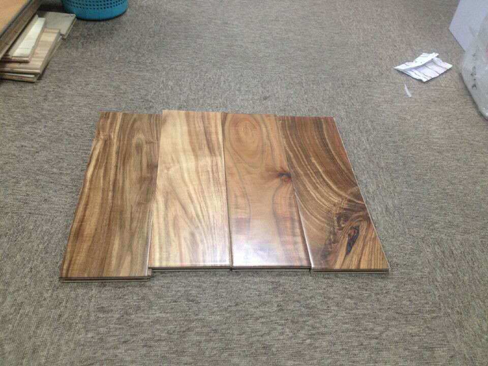 Wide Plank Gloss Finish Acacia Wood Flooring