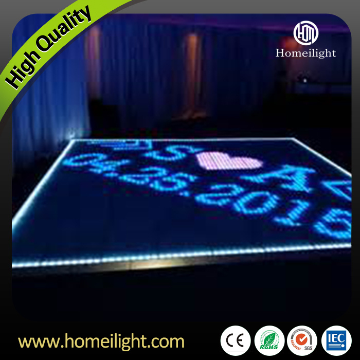 P10cm Newest Acrylic Waterproof RGB Video LED Dance Floor for Holiday Party Wedding Club Stage Show
