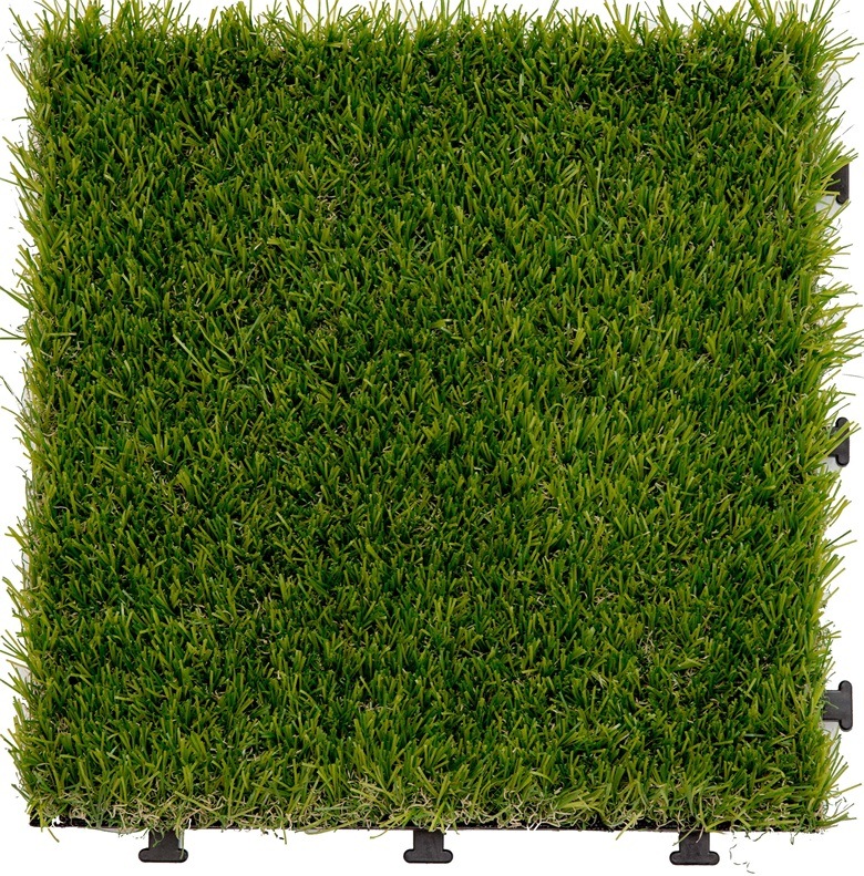 DIY Design Artificial Grass Interlocking Floor Garden Tile