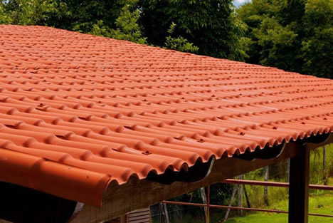 Plastic Roof Tiles Terracotta Color