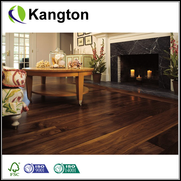 Top Quality Natural Walnut Flat Surface Solid Wood Flooring (Solid wood flooring)