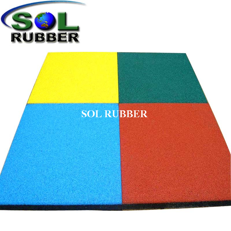 Colored Playground Outdoor Rubber Flooring