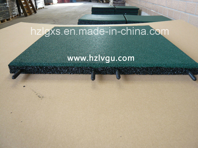 Plastic-Pipe Green EPDM Rubber Floor Mat