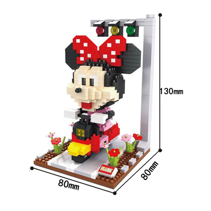 Minie Mouse Cartoon Plastic Building Nano Blocks (10263793)