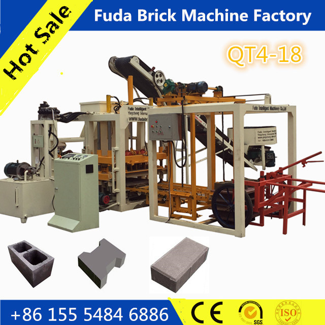Automatic Hydraulic Pressure System Concrete Interlock Paver Brick Making Machine