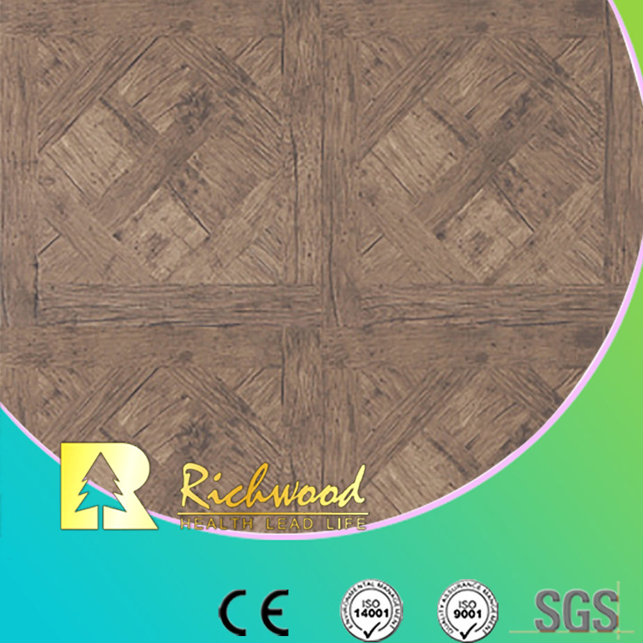 Household HDF AC3 HDF Woodgrain Texture U-Grooved Laminate Flooring