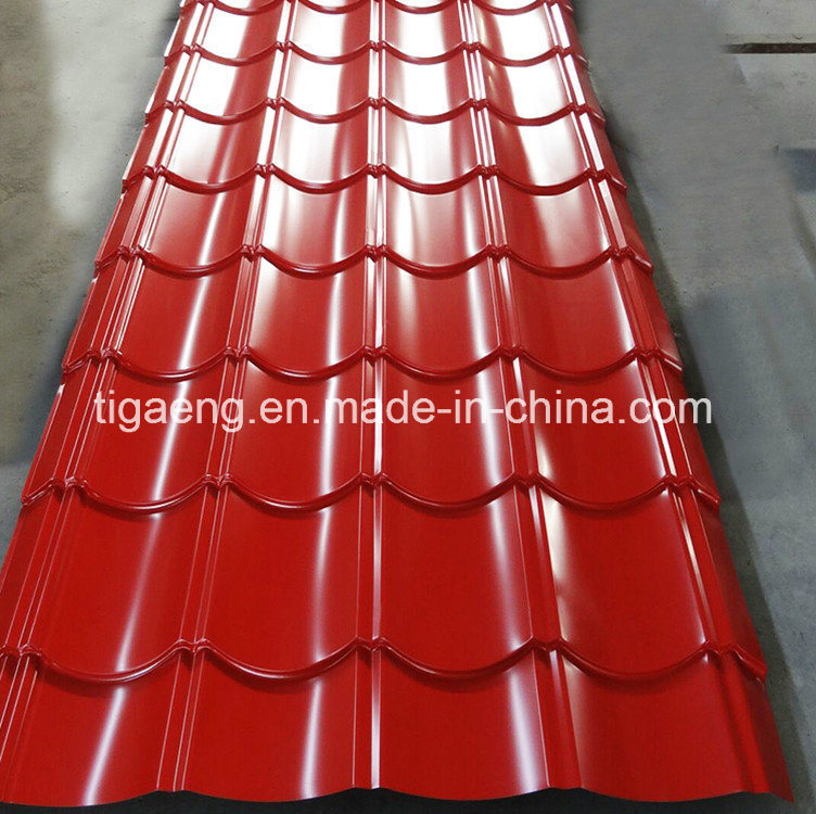 Glazed Color Metal Roofing Stepped PPGI/PPGL Roof Tile in Africa