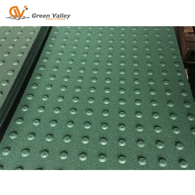 600*1000mm Outdoor Walkway Tactile Rubber Floor Tiles Pavers