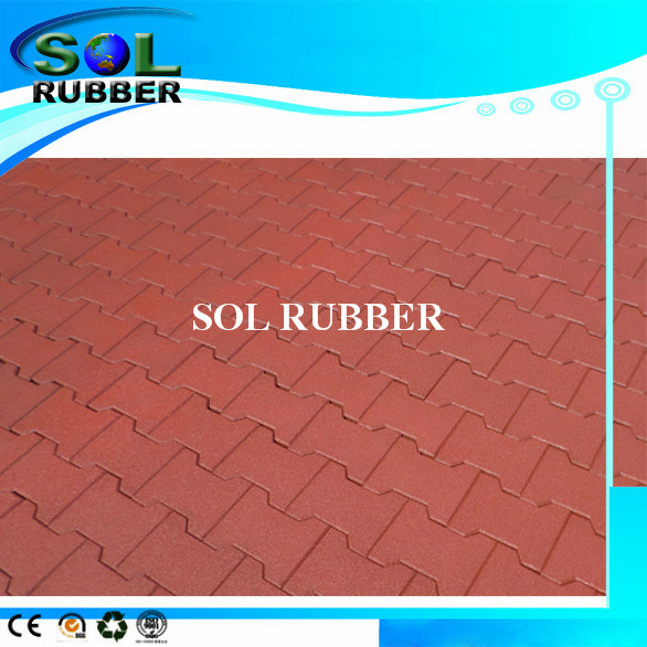Certificated Outdoor Floor Paver Rubber Tile