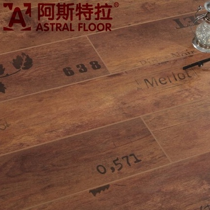 2015 Hotsale New Product 12mm HDF Letter Laminate Flooring (AST900)