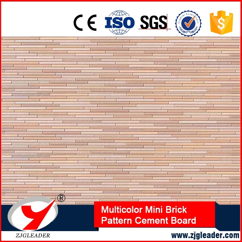No Asbestos Multicolor Mini Brick Pattern Exterior Wall Decorative Board