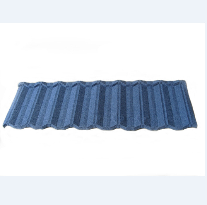 Easy to Bent Wood Style Stone Chip Covering Metal Roof Tiles / Tiles Price