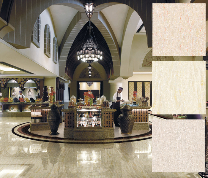 Handpainted Installing Granite Tiles Floor in China