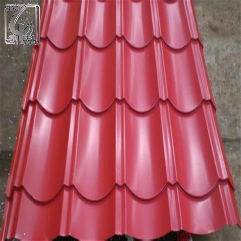 0.23mm Color Coated Corrugated Steel Sheet Roofing Tile
