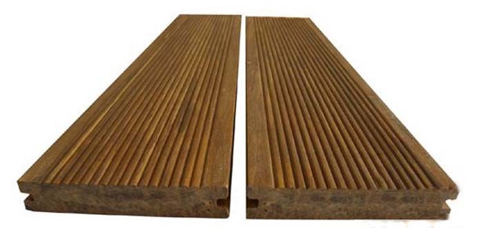 Outdoor Bamboo Floor Tiles Natural Color Strand Woven Bamboo Flooring for Outdoor Use