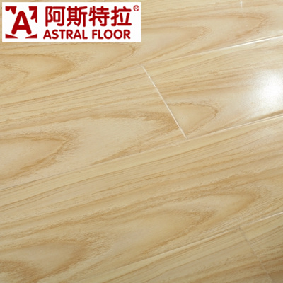 High Density HDF, AC3, U-Goove, Mirror Waterproof Laminate Flooring (AS1504)