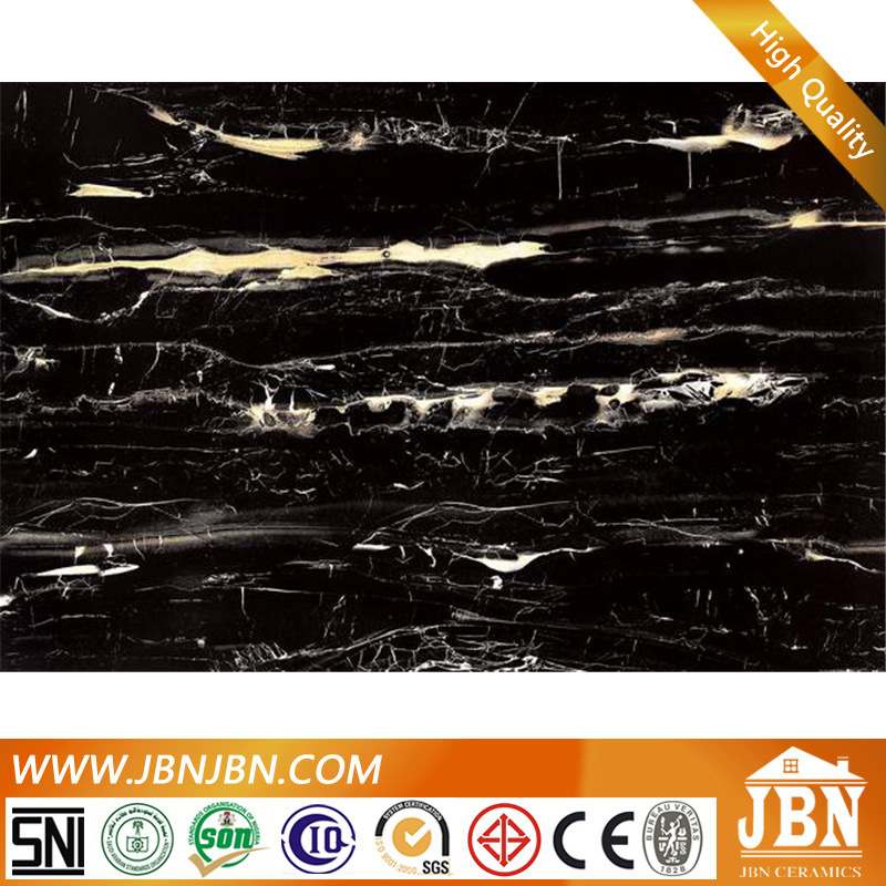 600X900mm Super Black Glossy Polished Flooring Porcelain Tile (JM96522)