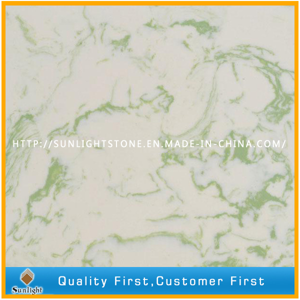 Engineered White Artificial Quartz Staron Acrylic Solid Surface Slabs