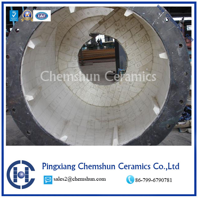Supply Alumina Ceramic Weldable Tile for Lining Pipe/Lining Bunkers