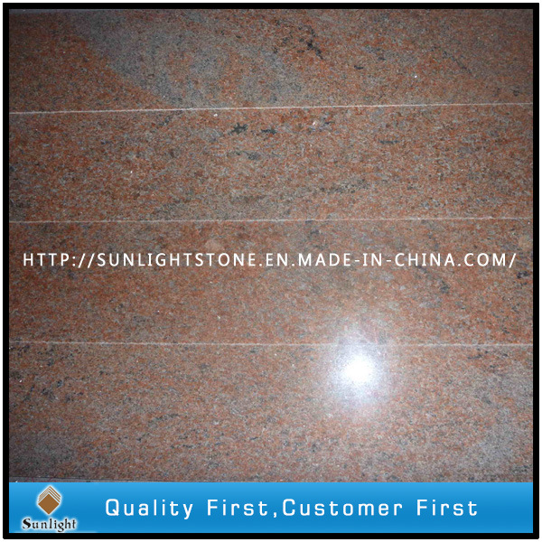 Polished Natural Stone Multicolor Red Granite Steps/Floor Tiles