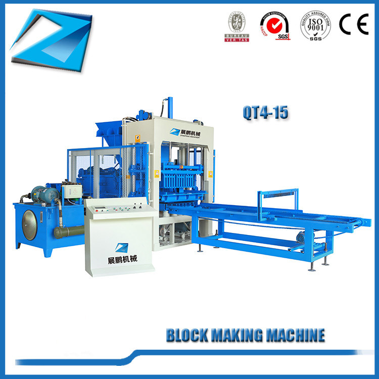Qt4-15 Widely Used Cement Brick Making Machine Construction Equipment