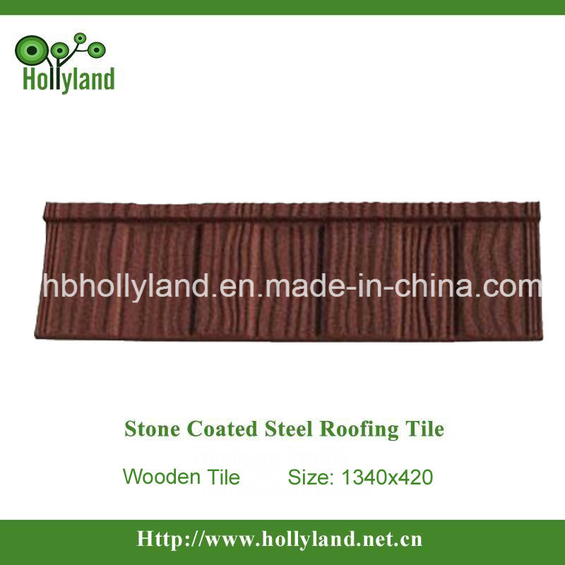 Stone Coated Steel Roofing Tile (Wooden Tile)