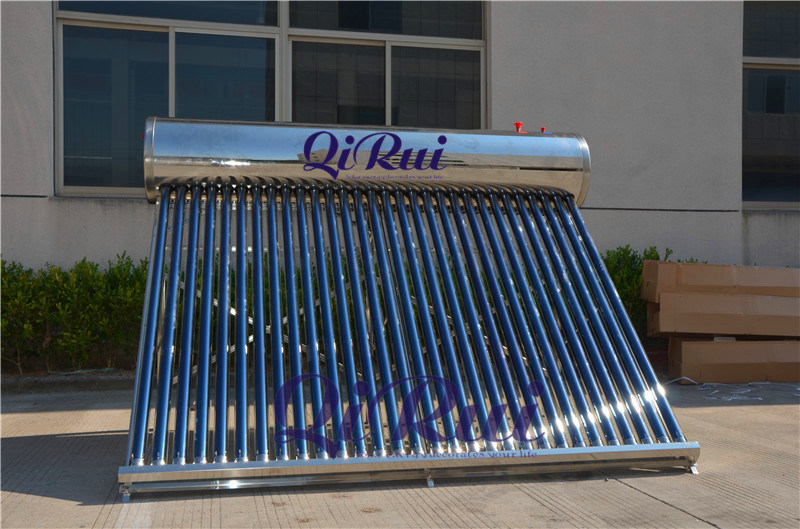 Ce Approved Inox SUS304 Vacuum Tube Solar Water Heater with Automatically Assistant Tank