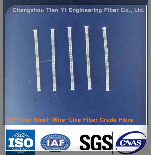 PP Macro Fiber Used in Building Material Plastic Steel Fiber