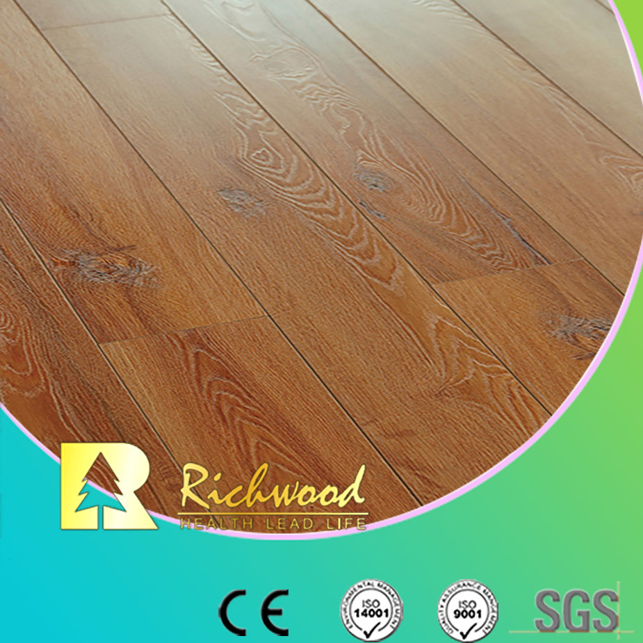 Household 8.3mm HDF Embossed V-Grooved Water Resistant Laminate Flooring