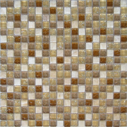 Glass and Stone Mosaic (VMS8117, 300X300mm)