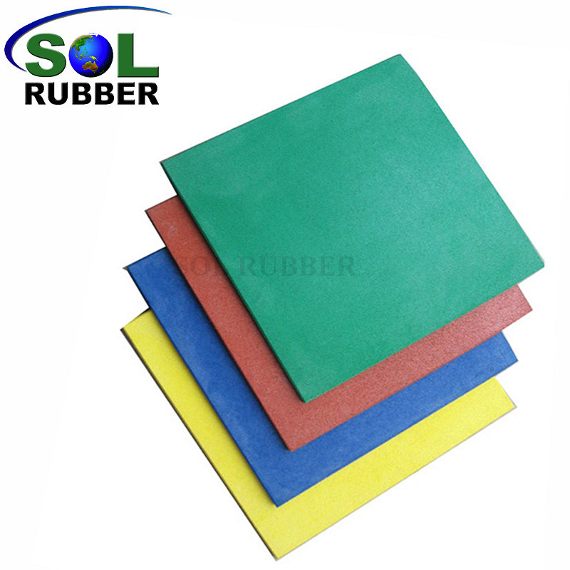 Commercial Outdoor Safety Gym Rubber Floor Paver Tile