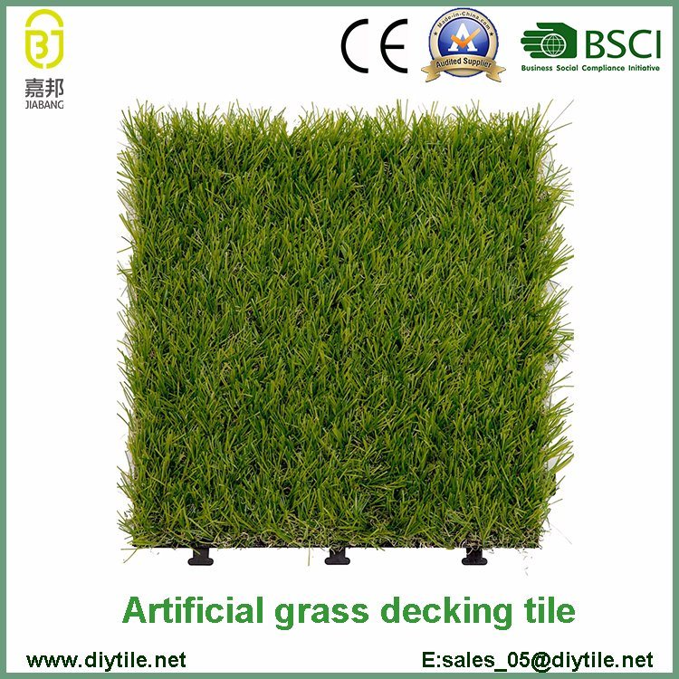 Low Price Outdoor Synthetic Grass Carpet Deck Tiles