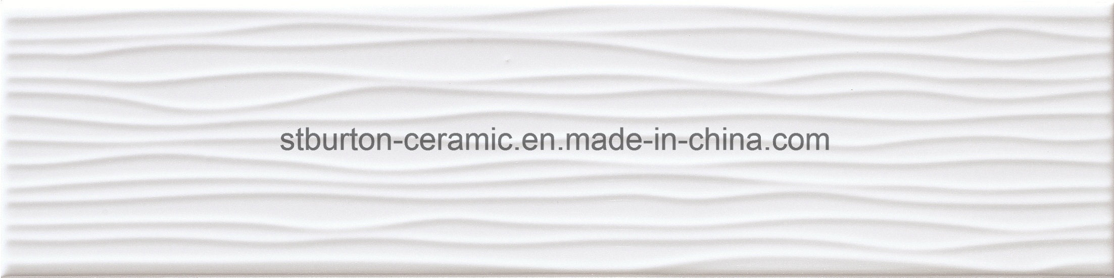 Pure Color White Ceramic Wall Tile 100X400mm M1400b