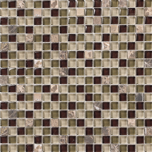 Glass and Stone Mosaic (VMS8103, 300X300mm)