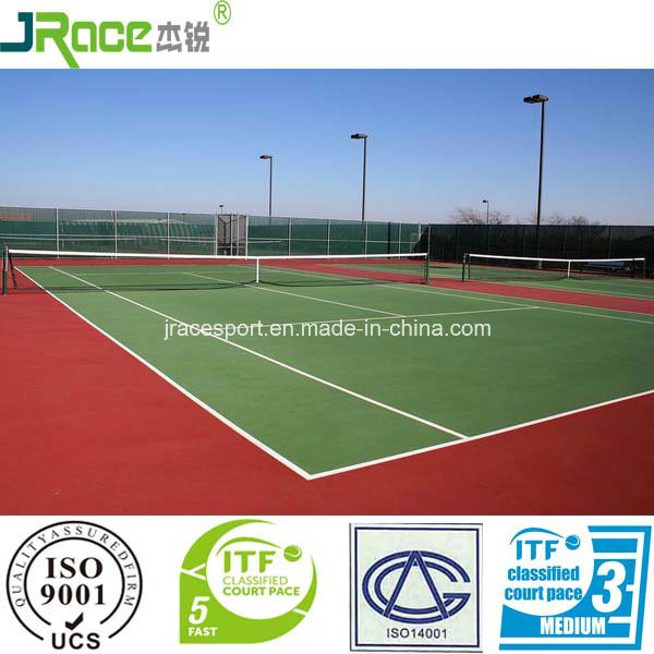 Rubber Flooring for Outdoor Sports Court Tennis Court