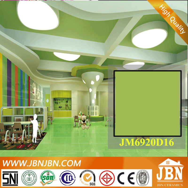 Light Green Glossy Polished Porcelain Tile for Floor (JM6920D16)