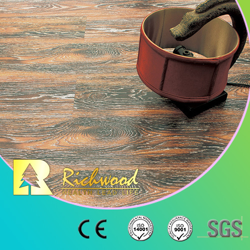 Commercial 8.3mm HDF AC4 Embossed Waxed Edge Laminate Flooring
