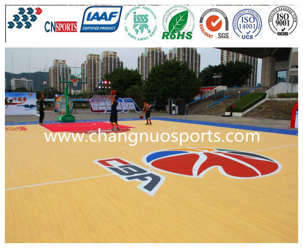 Factory Price Environmental Sport Court Flooring for Indoor and Outdoor Basketball Floor