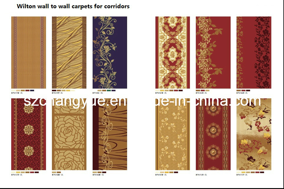 Machine Made Wall to Wall Wilton Corridor Carpet Roll