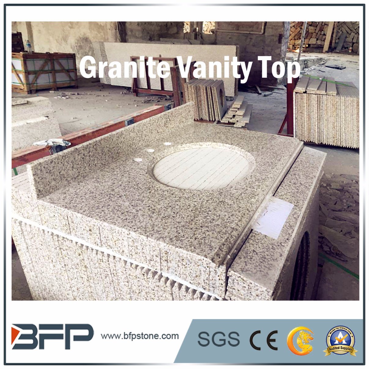 Granite, Marble, Quartz Stone Vanity Top and Kitchen Countertop (G682, G640, G664, G603, G654)