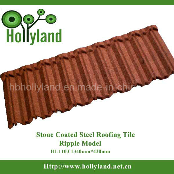 Stone Coated Steel Roofing Tile New Zealand Technology (Ripple Type)