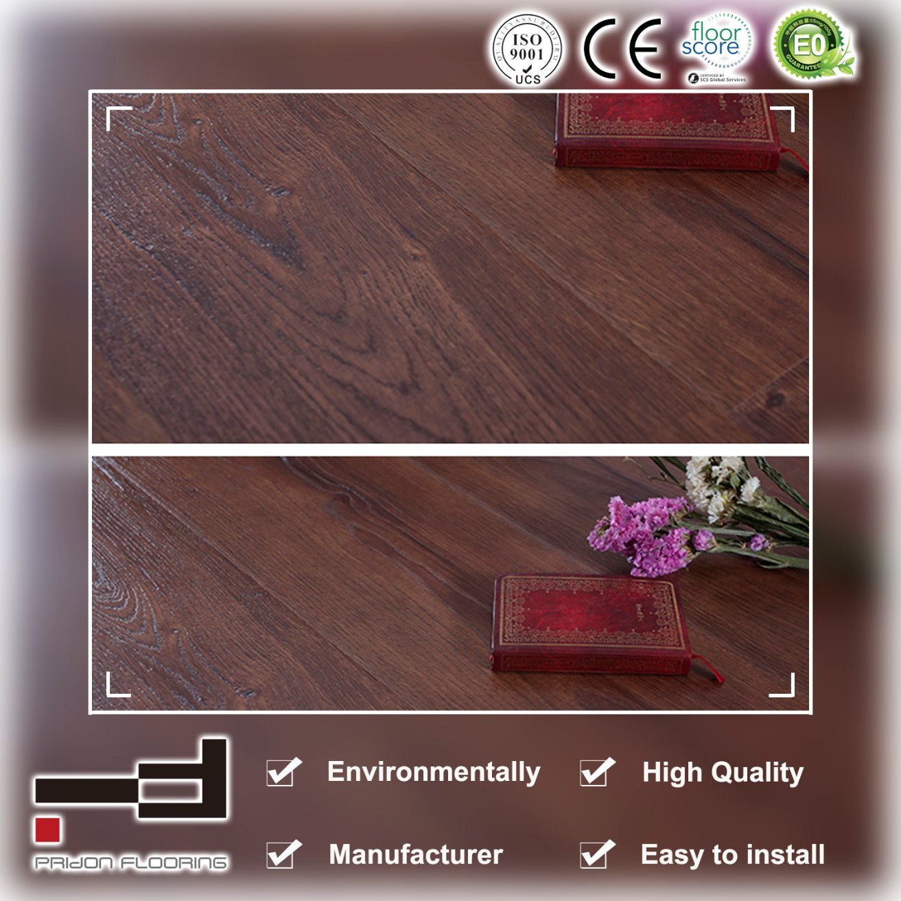 12mm Ash Eir Finish Surface Water Proof HDF U-Groove Living Room Best Price Laminate Floor