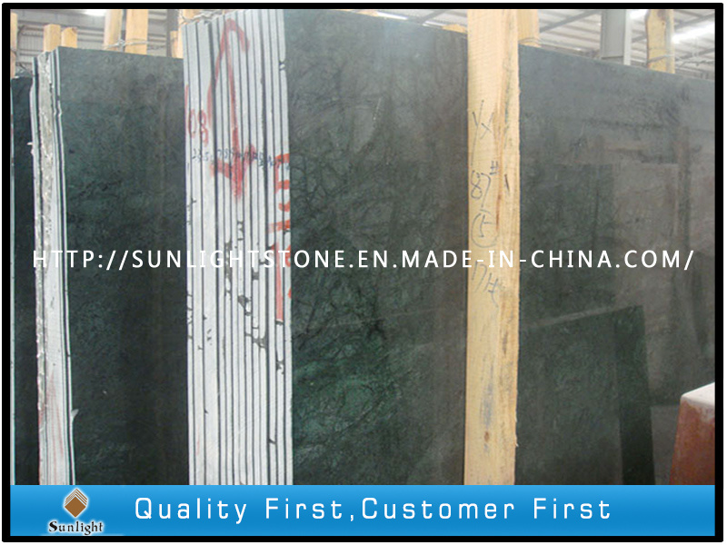 Natural Verde Green Marble for Kitchen Countertops and Floor Tiles