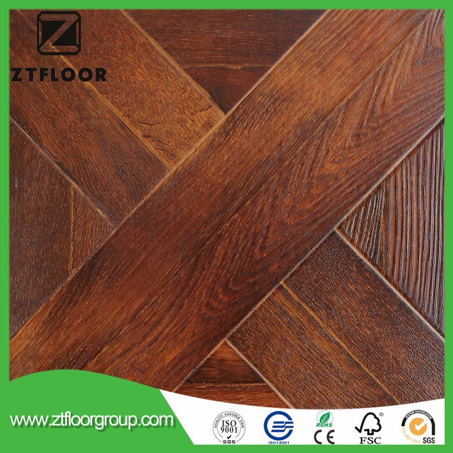 V Groove Laminate Flooring Tile with AC3 Waterproof HDF